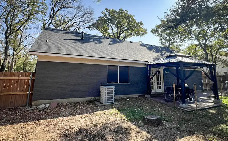 Another finished shingle roof by WR Roofing Solutions.